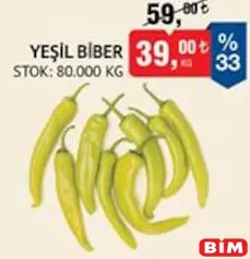 YEŞİL BİBER KG